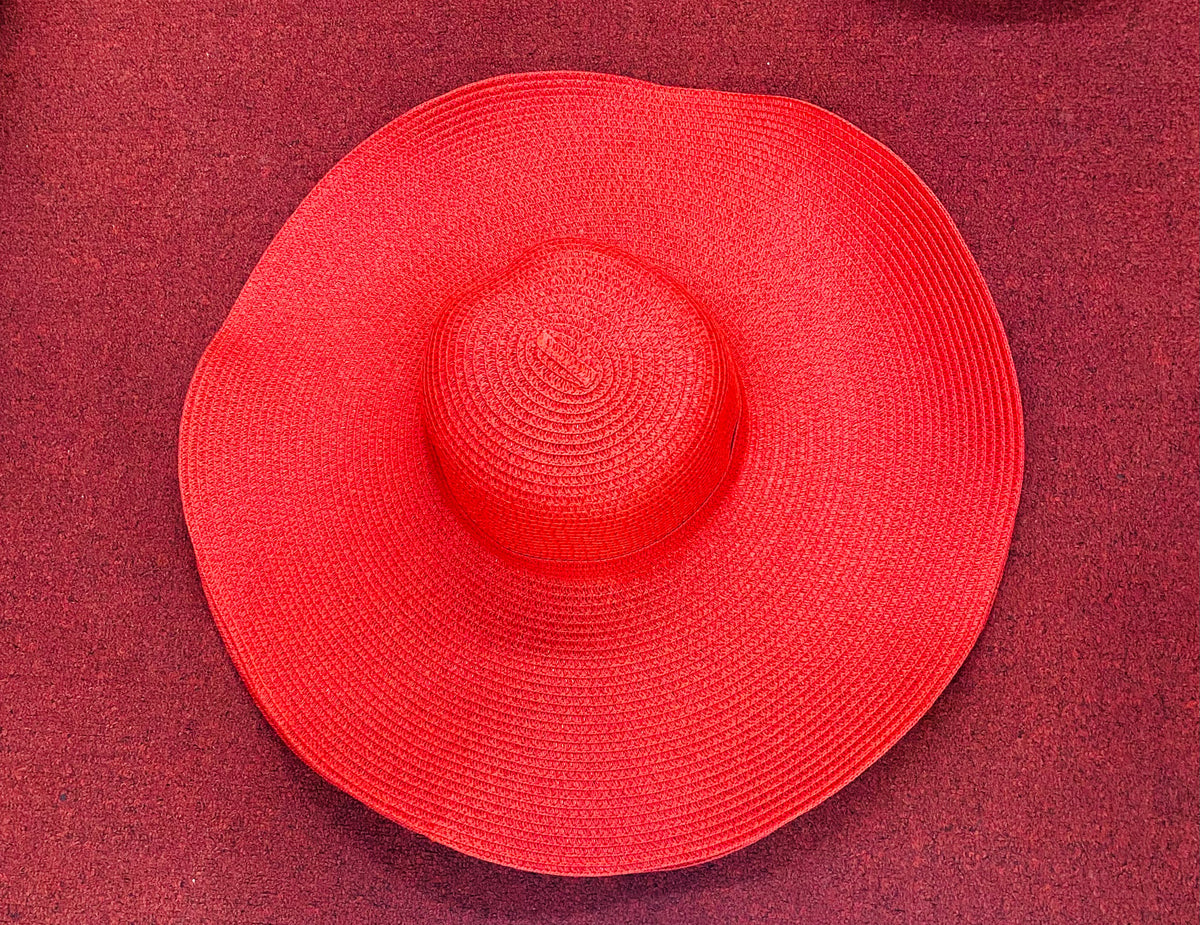 Red floppy hat online