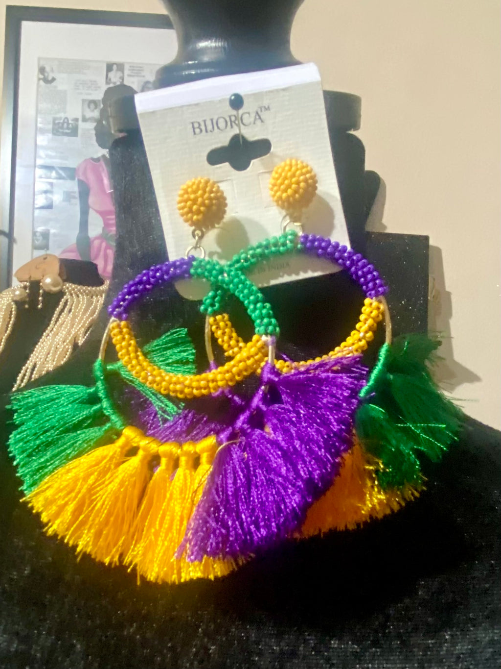 Mardi Gras Earrings