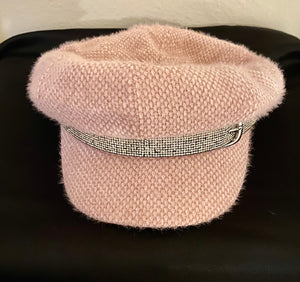 Retro Bling Beret -Pink