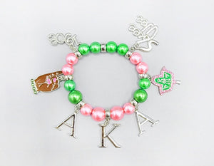 Sorority Charm Bracelet-AKA