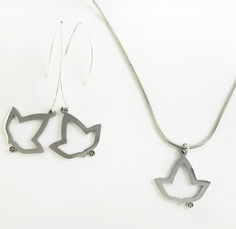 Stainless Steel Ivy Leaf Set