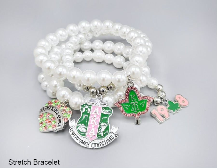 Pearl Charm Bracelet-AKA