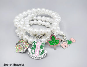 Pearl Charm Bracelet-AKA