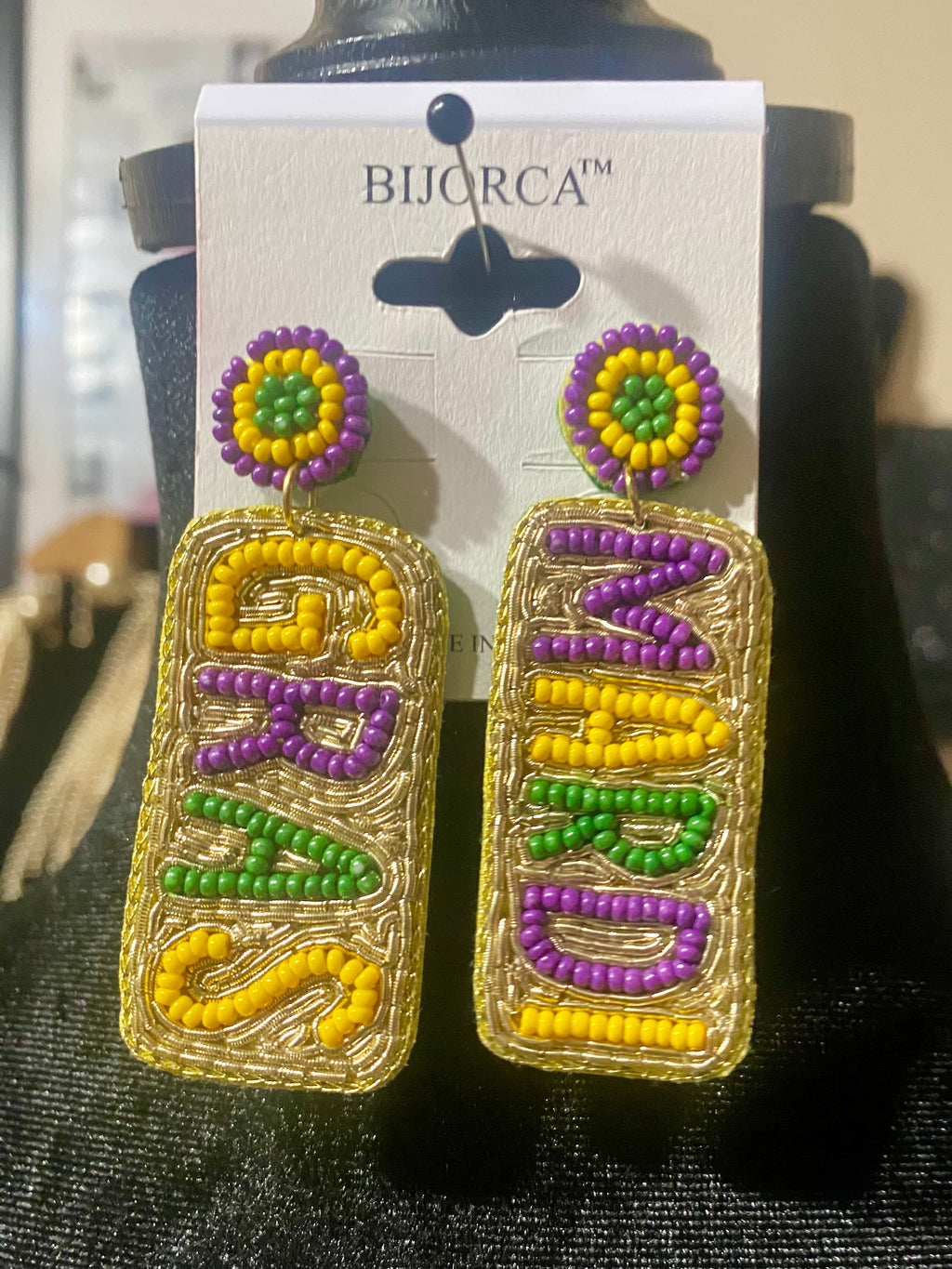 Mardi Gras Earrings