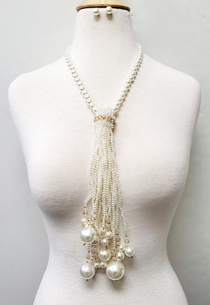 Tassel of Pearls Off White