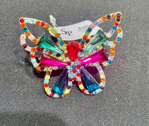 Ring Multi Gemstone Butterfly