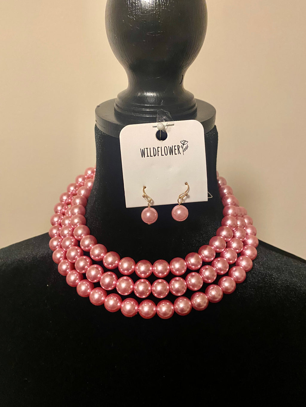 Wrap Pearl Set - Pink