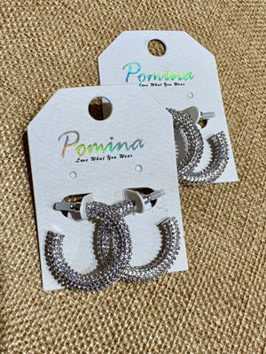 Pomina Hoop Silver