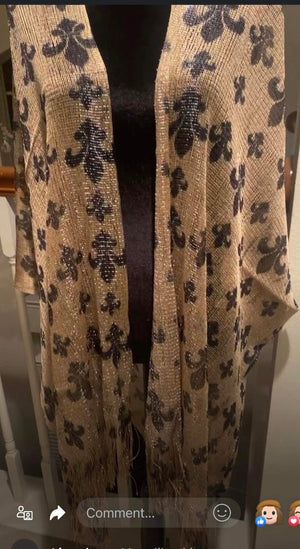 Fleur de lis kimono