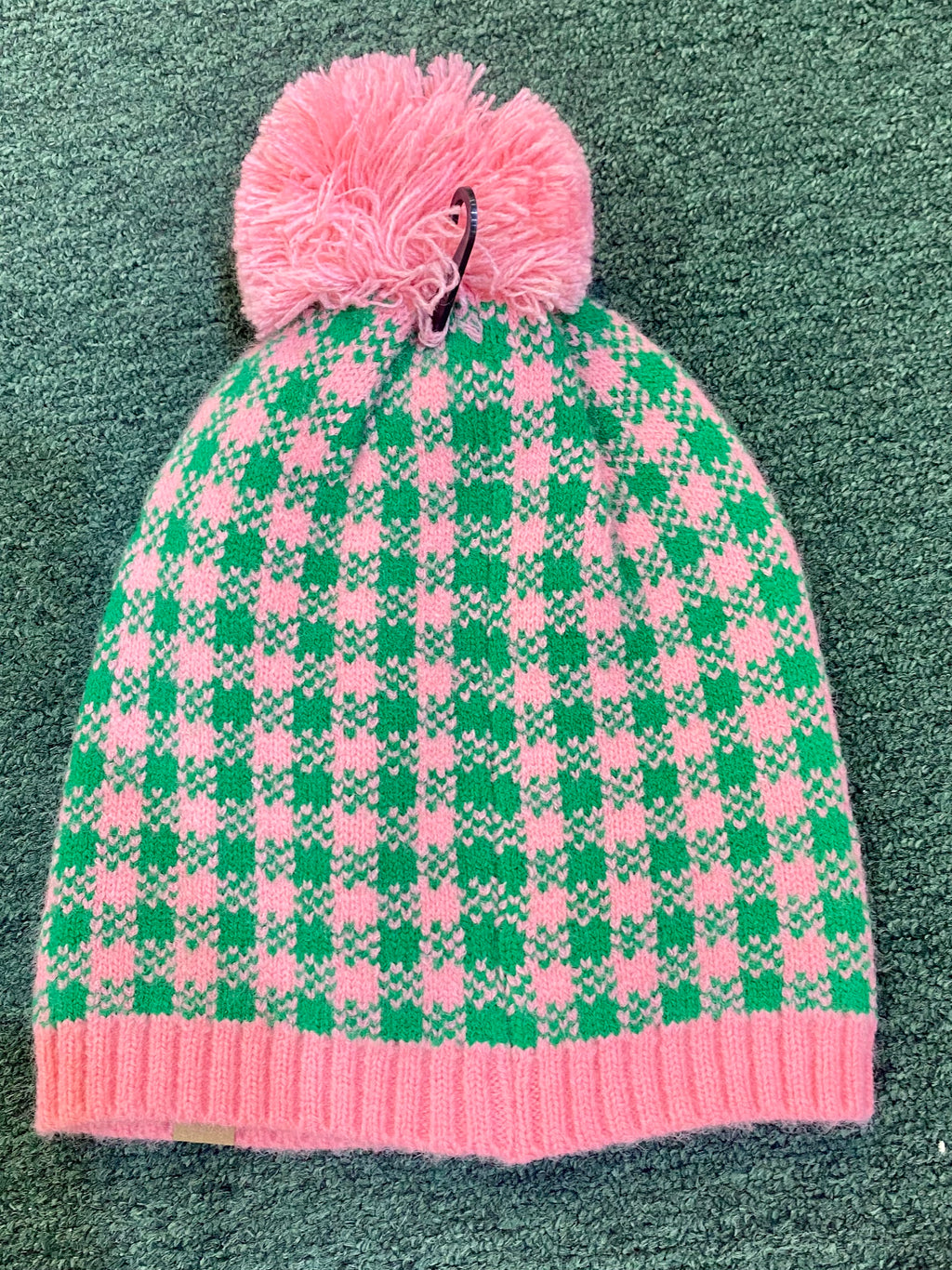 Pink Green Beanie #5