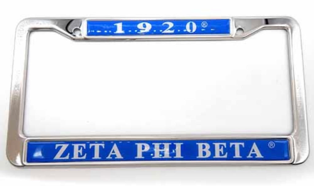License Plate Frame Zeta