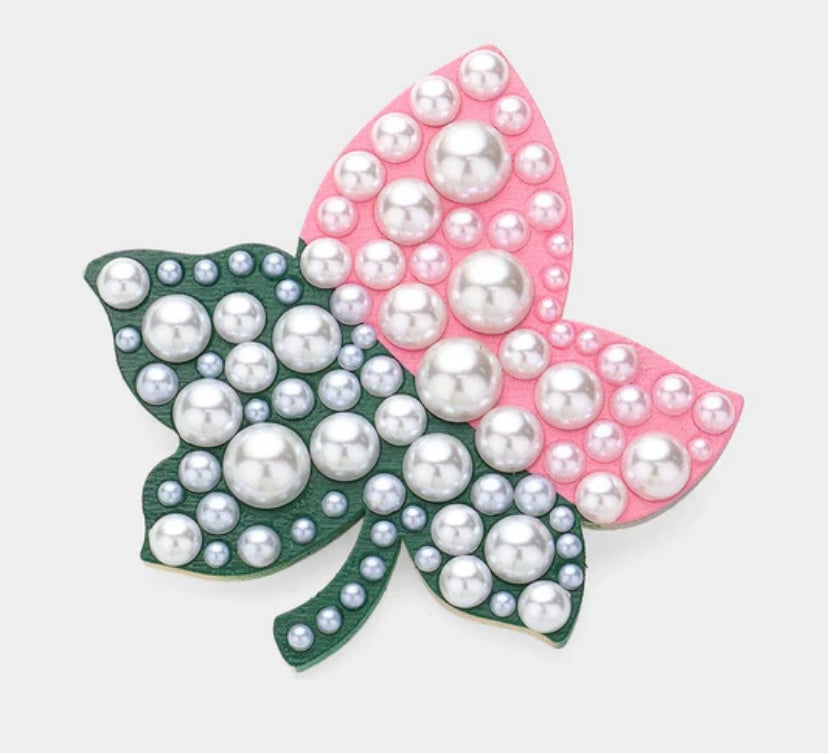 Pearl Ivy Brooch