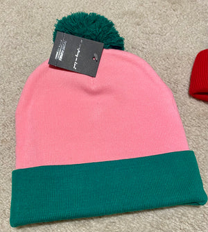 Pink Green Beanie #2