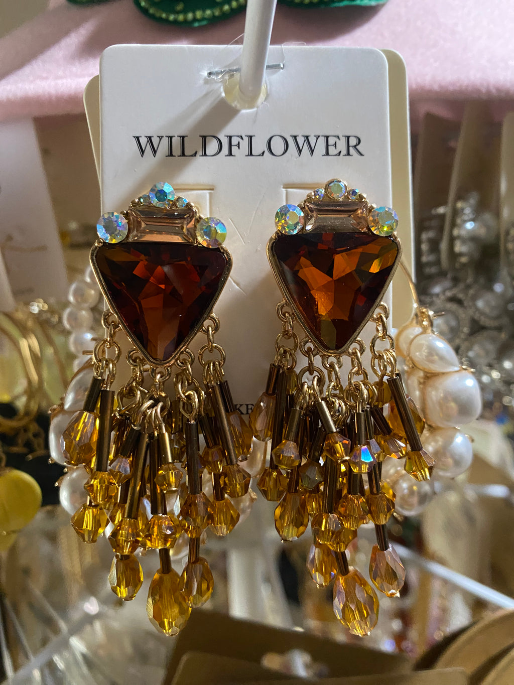 Wildflower Dangle Amber