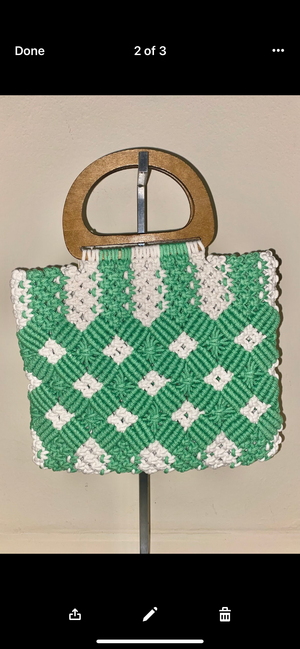 Crochet Summer Tote Green