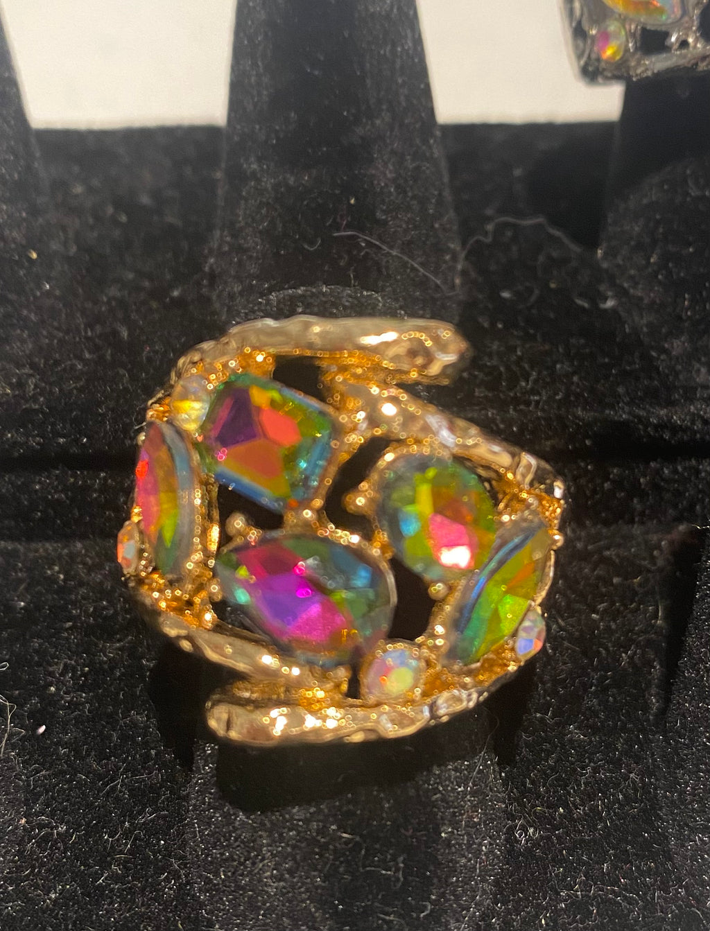 Iridescent Stone Ring